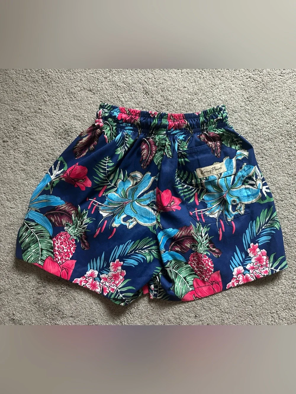 Kenny Flowers The Flower Hour Boys Swim Trunks UPF 50+ Size 7/8